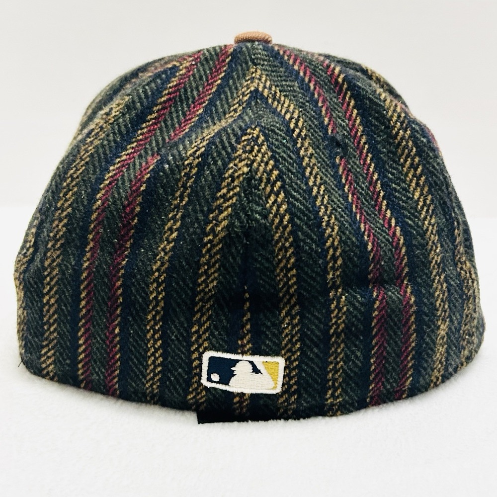 New Era Houston‎ Astros Herringbone 50 Years 59FIFTY Fitted Hat Cap 7 1/8 Brown - Picture 4 of 6